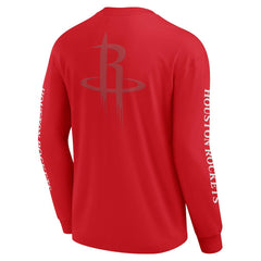 Red Houston Rockets Elements Strive Long Sleeve T-Shirt  | NBA