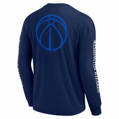 Navy Washington Wizards Elements Strive Long Sleeve T-Shirt  | NBA