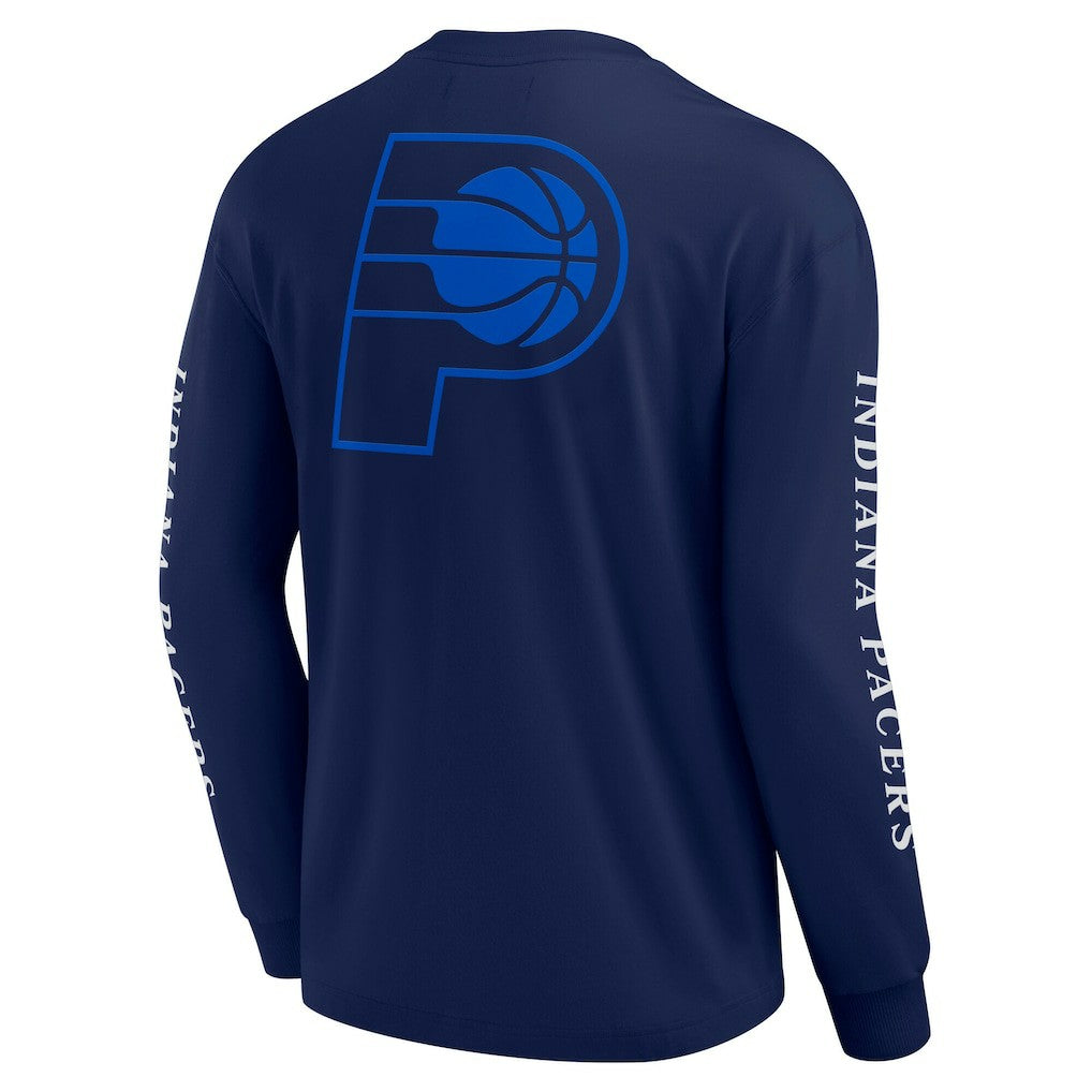 Navy Indiana Pacers Elements Strive Long Sleeve T-Shirt  | NBA
