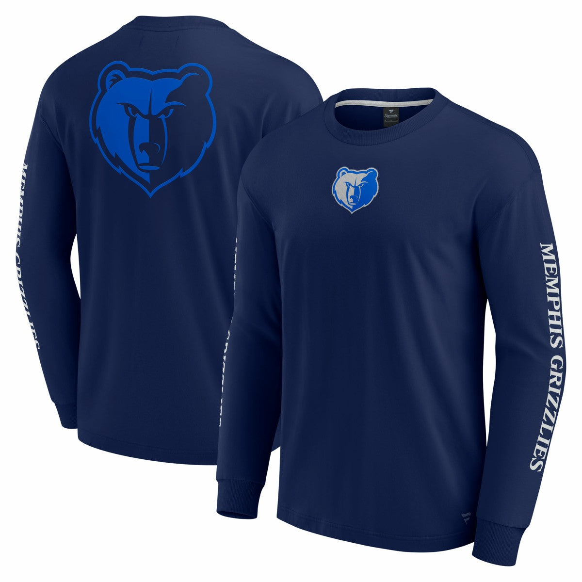 Navy Memphis Grizzlies Elements Strive Long Sleeve T-Shirt  | NBA