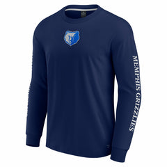 Navy Memphis Grizzlies Elements Strive Long Sleeve T-Shirt  | NBA