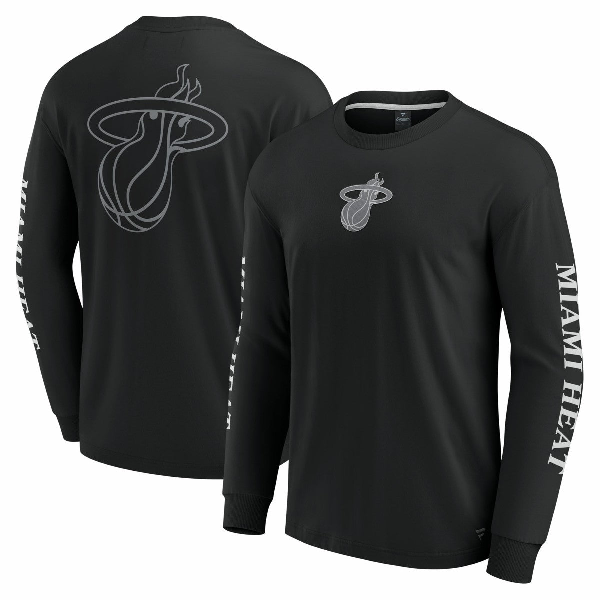 Black Miami Heat Elements Strive Long Sleeve T-Shirt  | NBA