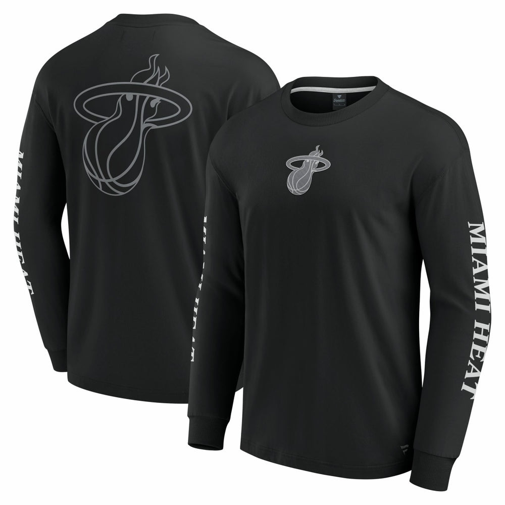 Black Miami Heat Elements Strive Long Sleeve T-Shirt  | NBA
