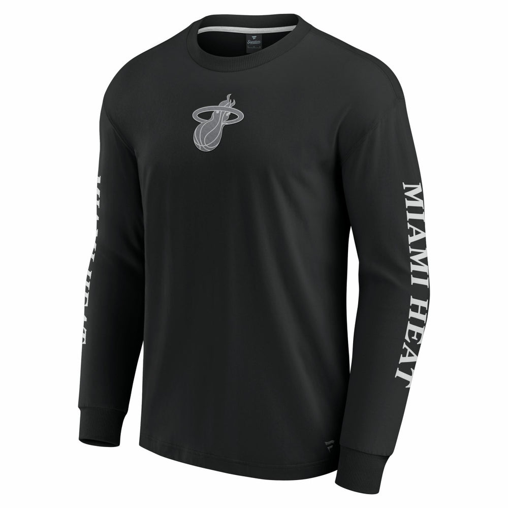 Black Miami Heat Elements Strive Long Sleeve T-Shirt  | NBA