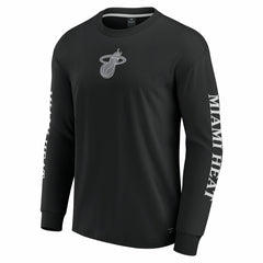 Black Miami Heat Elements Strive Long Sleeve T-Shirt  | NBA