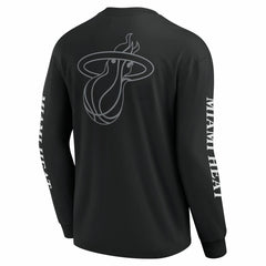 Black Miami Heat Elements Strive Long Sleeve T-Shirt  | NBA