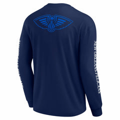Navy New Orleans Pelicans Elements Strive Long Sleeve T-Shirt  | NBA
