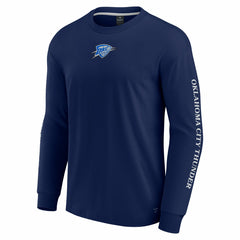 Navy Oklahoma City Thunder Elements Strive Long Sleeve T-Shirt  | NBA