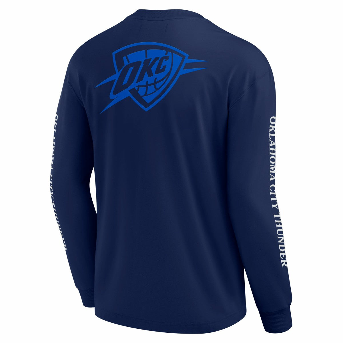 Navy Oklahoma City Thunder Elements Strive Long Sleeve T-Shirt  | NBA