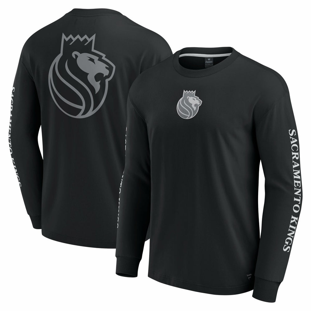 Black Sacramento Kings Elements Strive Long Sleeve T-Shirt  | NBA