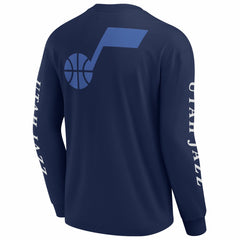 Navy Utah Jazz Elements Strive Long Sleeve T-Shirt  | NBA