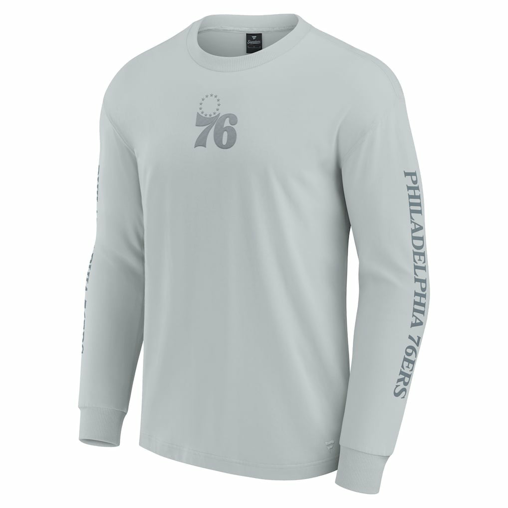 Gray Philadelphia 76ers Elements Strive Long Sleeve T-Shirt  | NBA