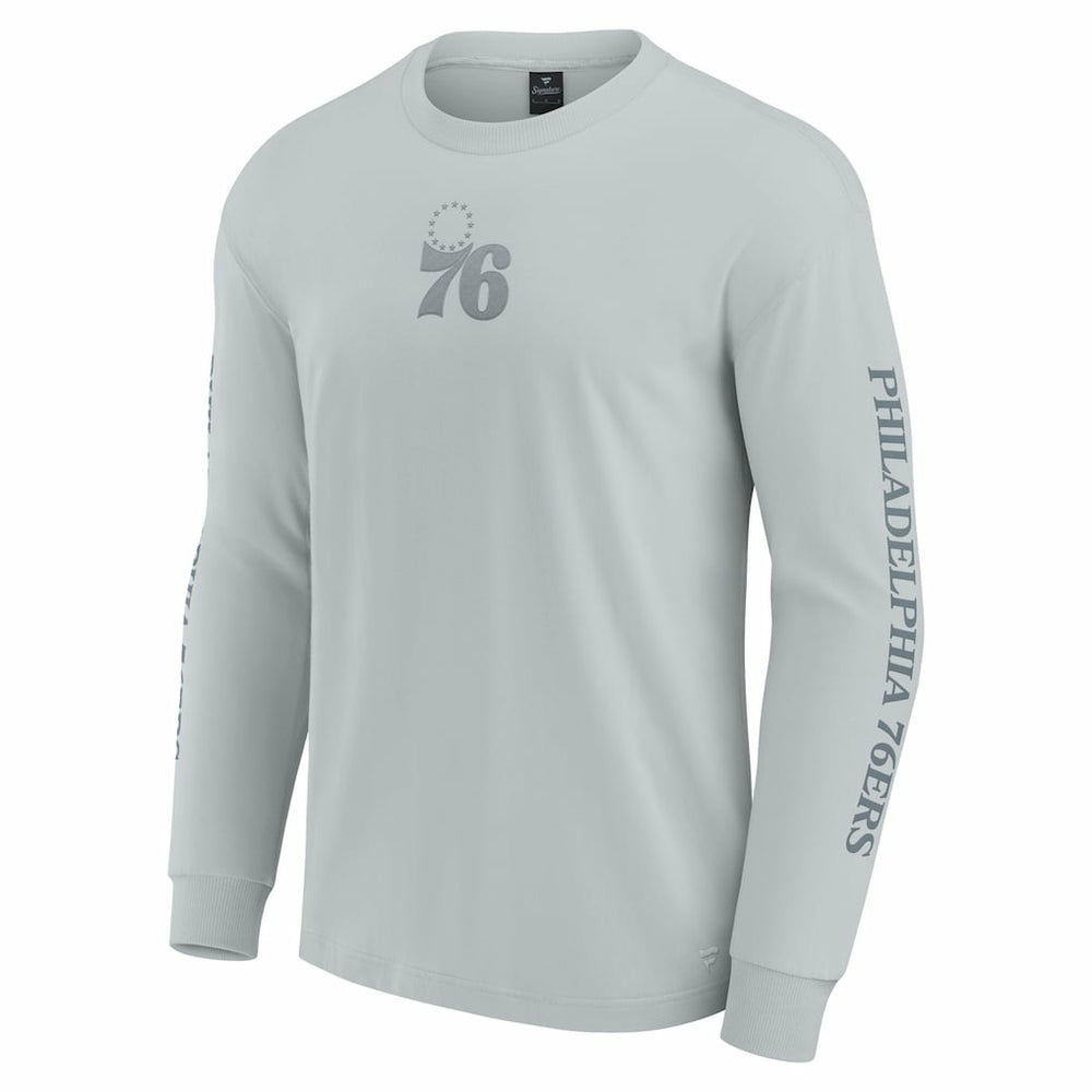 Gray Philadelphia 76ers Elements Strive Long Sleeve T-Shirt  | NBA