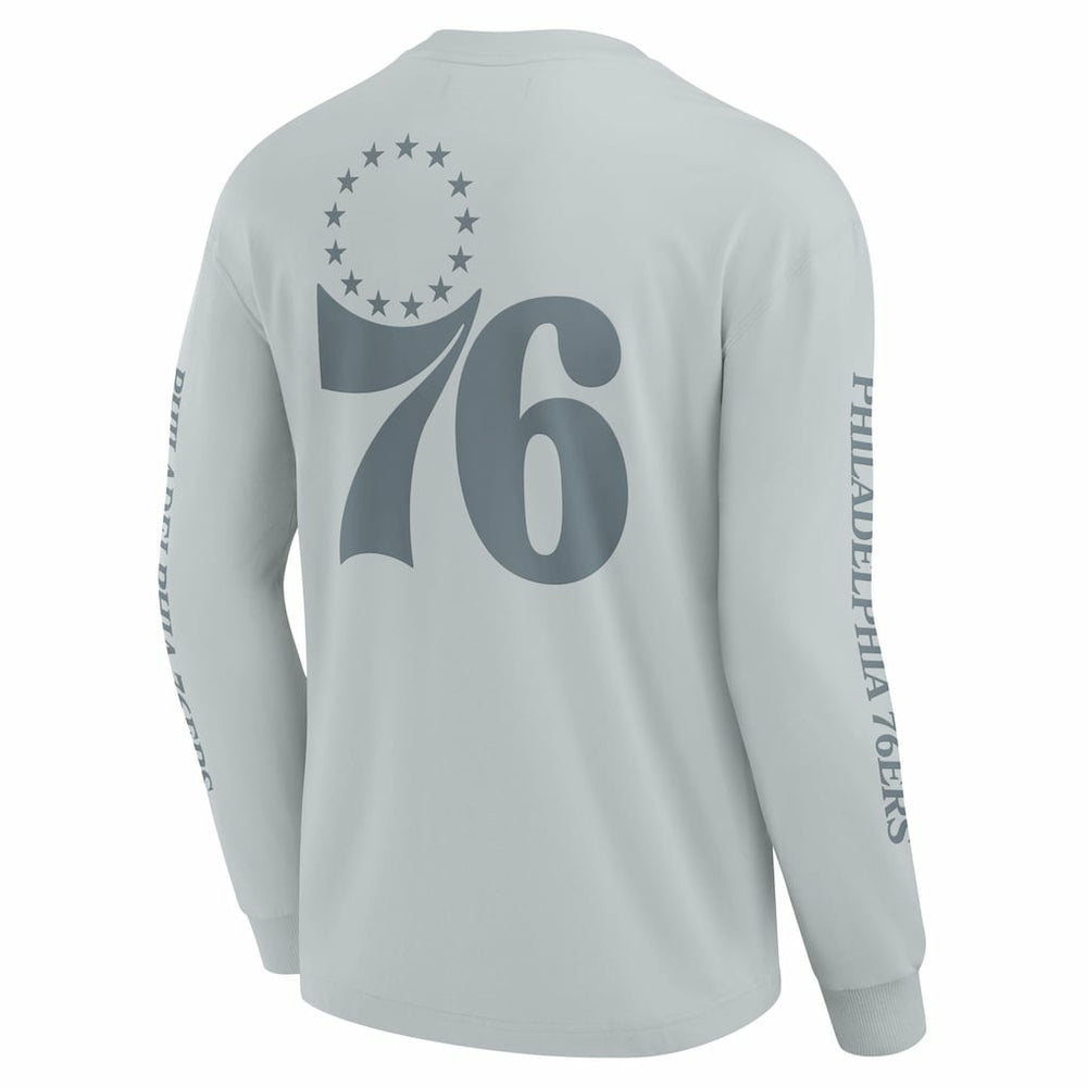 Gray Philadelphia 76ers Elements Strive Long Sleeve T-Shirt  | NBA