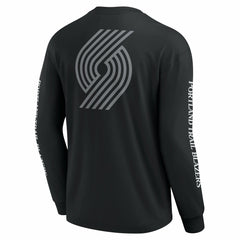 Black Portland Trail Blazers Elements Strive Long Sleeve T-Shirt  | NBA