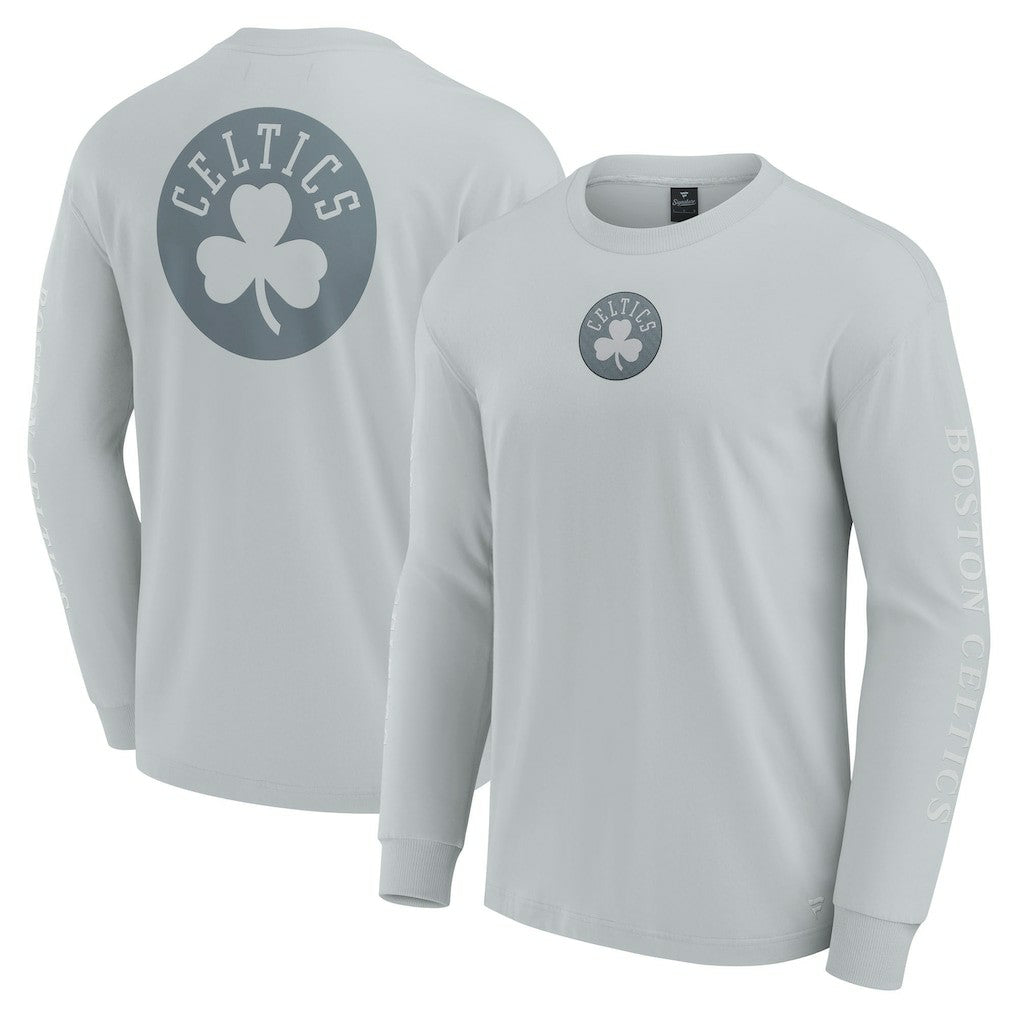 Gray Boston Celtics Elements Strive Long Sleeve T-Shirt  | NBA