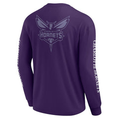 Purple Charlotte Hornets Elements Strive Long Sleeve T-Shirt  | NBA