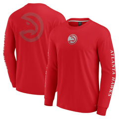 Red Atlanta Hawks Elements Strive Long Sleeve T-Shirt  | NBA