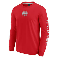 Red Atlanta Hawks Elements Strive Long Sleeve T-Shirt  | NBA