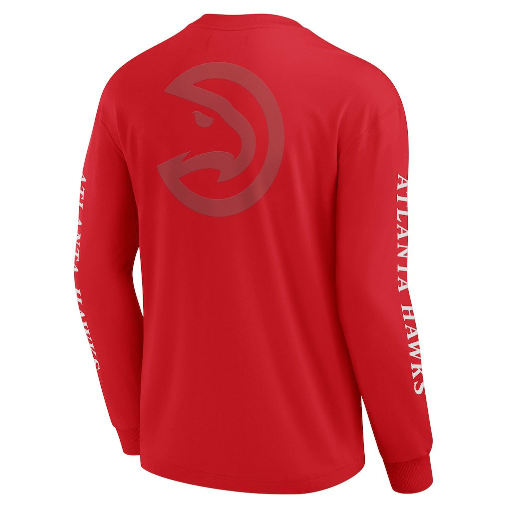 Red Atlanta Hawks Elements Strive Long Sleeve T-Shirt  | NBA
