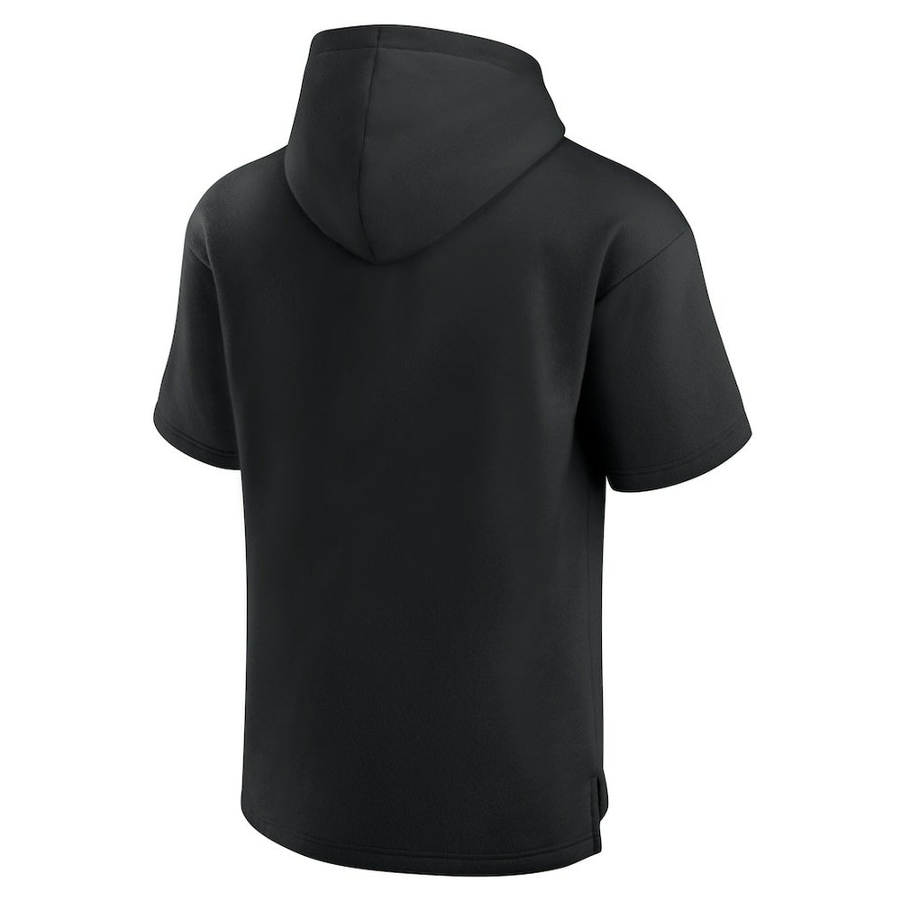 Black Philadelphia 76ers Elements Ready Short Sleeve Pullover Hoodie | NBA