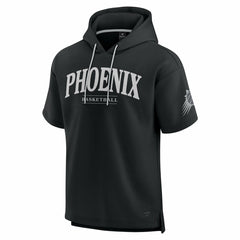 Black Phoenix Suns Elements Ready Short Sleeve Pullover Hoodie | NBA