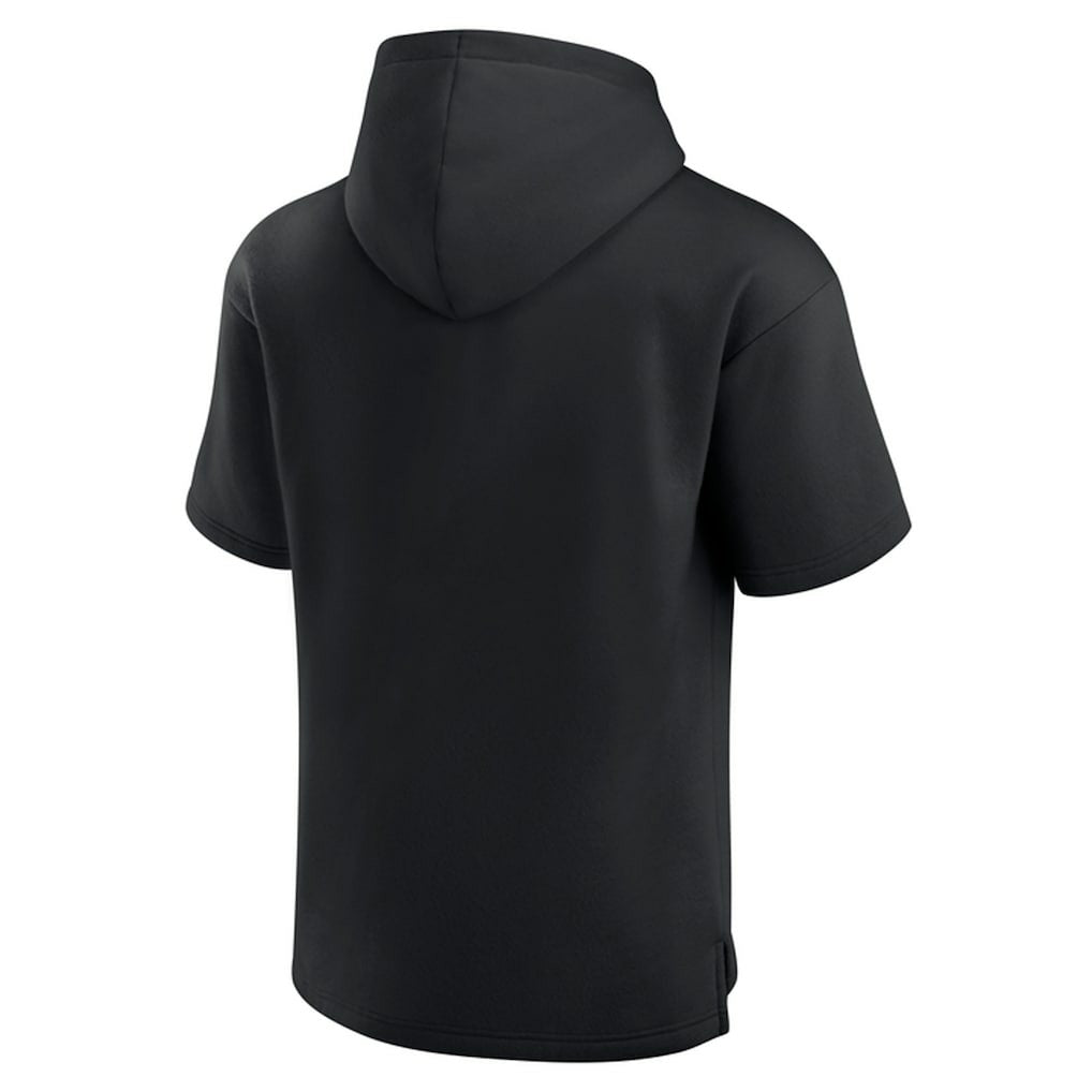 Black Chicago Bulls Elements Ready Short Sleeve Pullover Hoodie | NBA