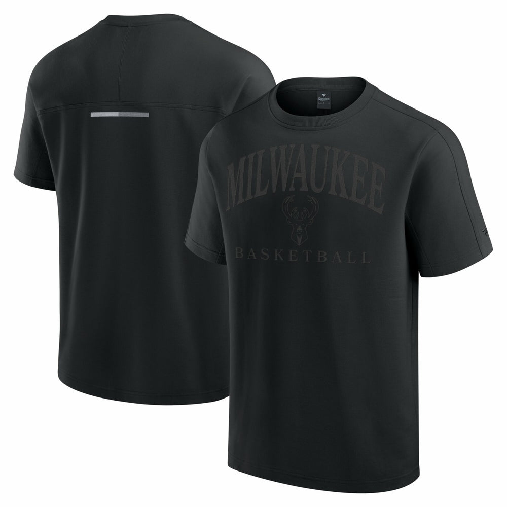 Black Milwaukee Bucks Flex Tri-Blend T-Shirt | NBA