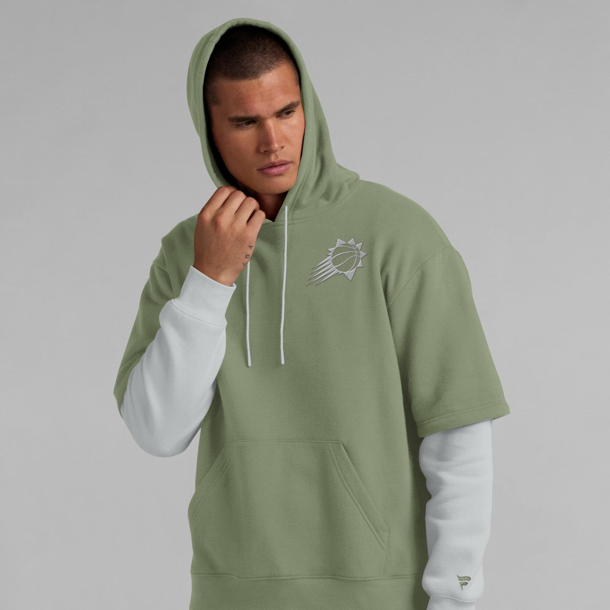 Olive Phoenix Suns Elements Sleek Pullover Hoodie | NBA