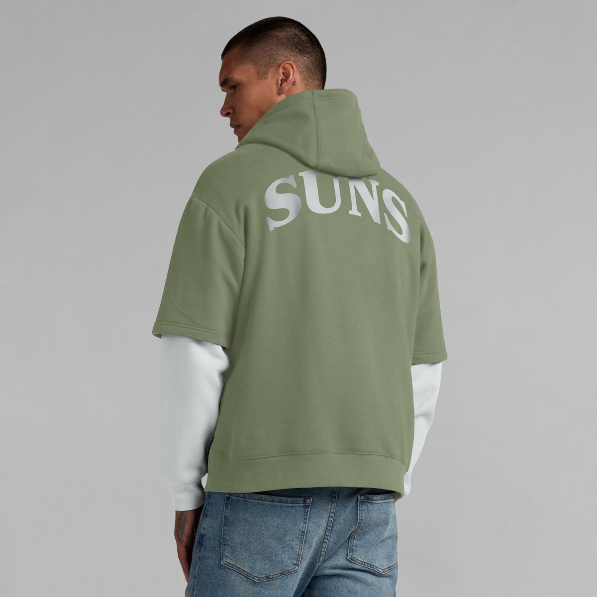 Olive Phoenix Suns Elements Sleek Pullover Hoodie | NBA