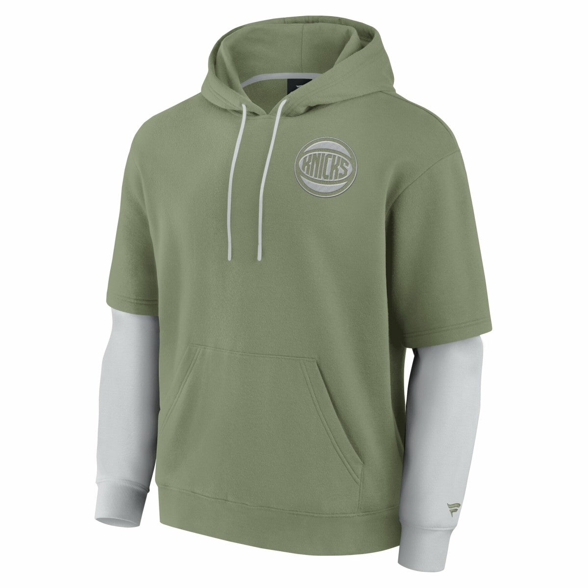 Olive New York Knicks Elements Sleek Pullover Hoodie | NBA