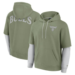 Olive Chicago Bulls Elements Sleek Pullover Hoodie | NBA