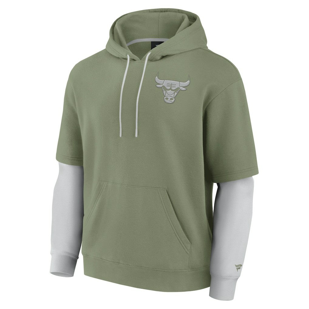 Olive Chicago Bulls Elements Sleek Pullover Hoodie | NBA
