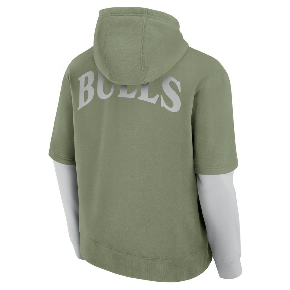 Olive Chicago Bulls Elements Sleek Pullover Hoodie | NBA