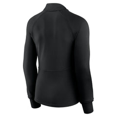 Black Philadelphia 76ers Women's Elements Match Raglan Quarter-Zip Top | NBA