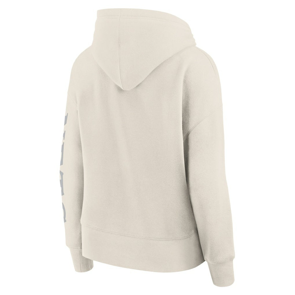 Cream Brooklyn Nets Women's Elements Next Pullover Hoodie | NBA