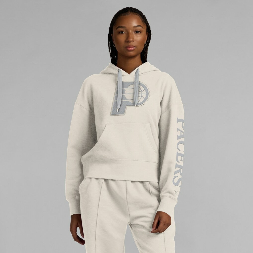 Cream Indiana Pacers Women's Elements Next Pullover Hoodie | NBA