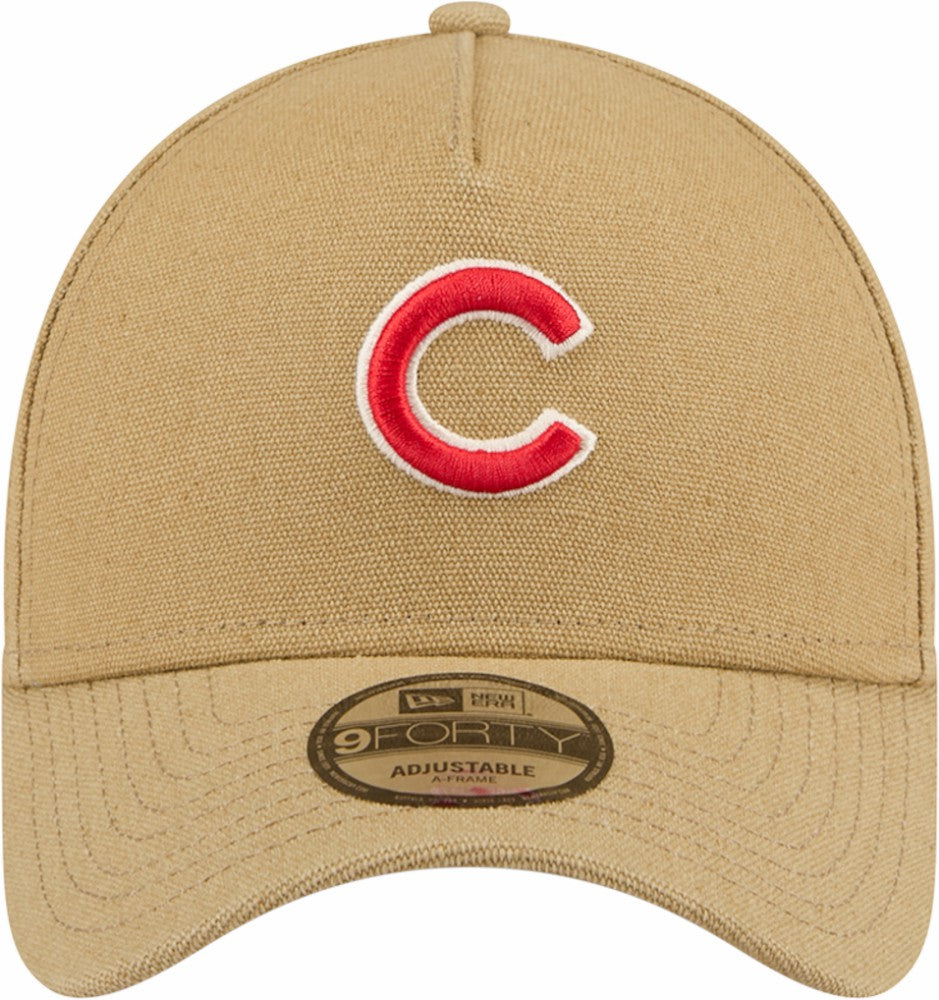 Chicago Cubs New Era Logo Essentials 9FORTY A-Frame Adjustable Hat - MLB Hats
