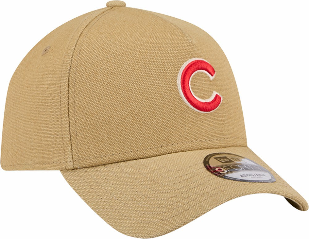 Chicago Cubs New Era Logo Essentials 9FORTY A-Frame Adjustable Hat - MLB Hats