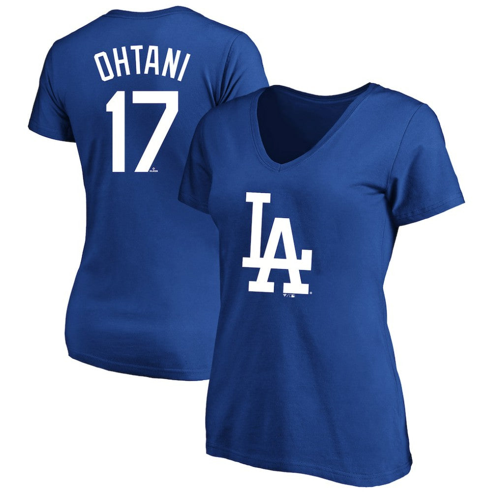 Shohei Ohtani Los Angeles Dodgers Fanatics Women's Plus Size Name & Number T-Shirt - MLB T-shirts