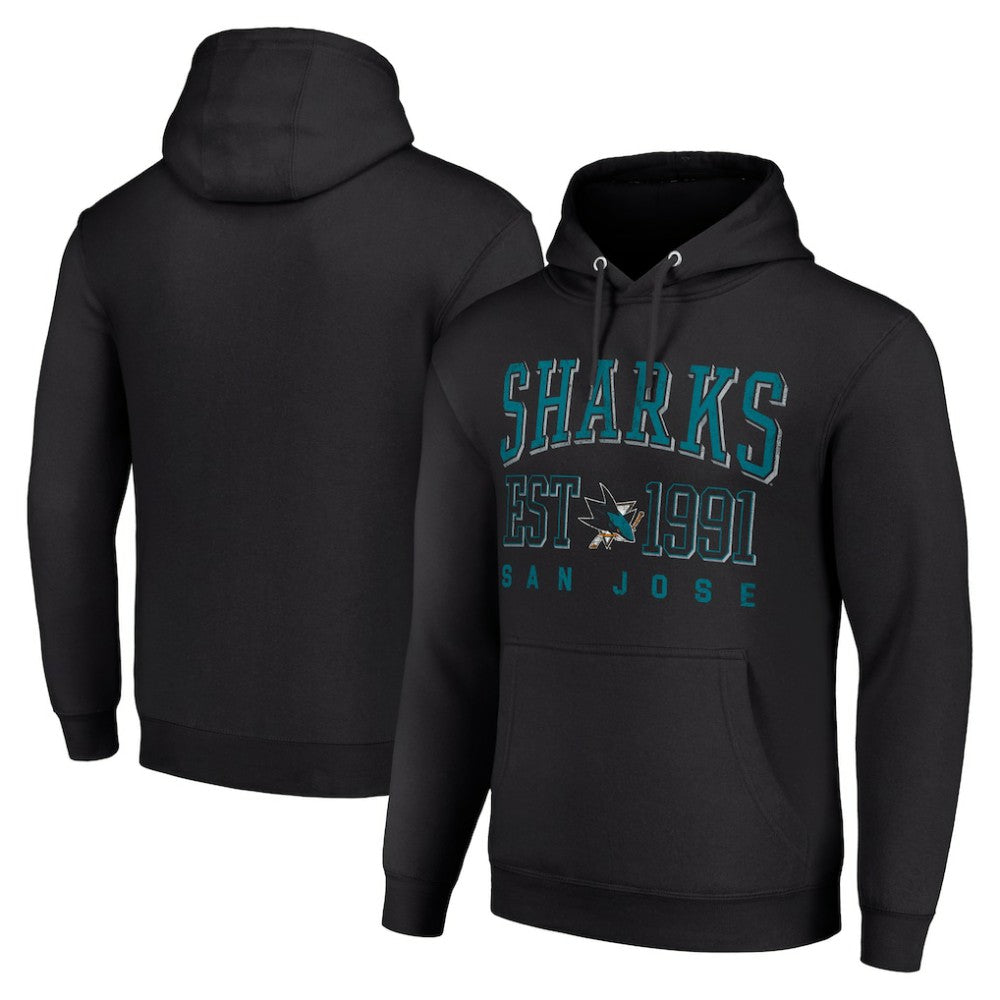 San Jose Sharks Starter Graphic Pullover Hoodie -  NHL Hoodies
