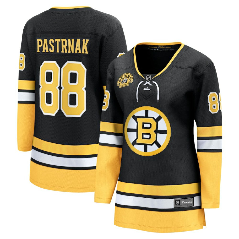 David Pastrnak Boston Bruins Fanatics Women's 100th Anniversary Breakaway Jersey -  NHL Jerseys