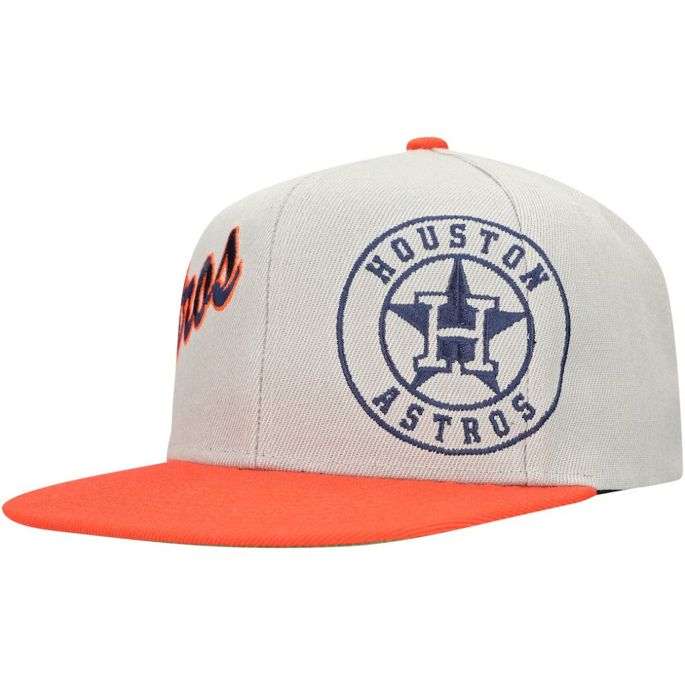Houston Astros Mitchell & Ness Knock Out Panel Snapback Hat - MLB Hats