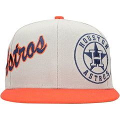Houston Astros Mitchell & Ness Knock Out Panel Snapback Hat - MLB Hats