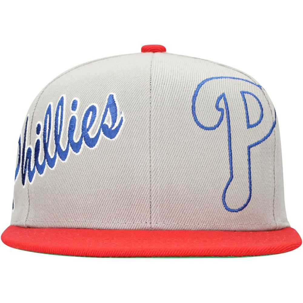 Philadelphia Phillies Mitchell & Ness Knock Out Panel Snapback Hat - MLB Hats