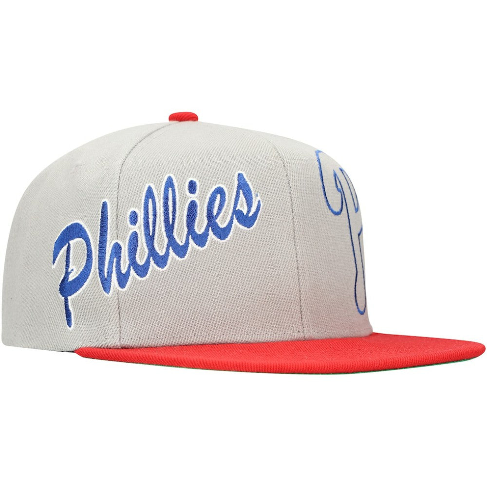 Philadelphia Phillies Mitchell & Ness Knock Out Panel Snapback Hat - MLB Hats