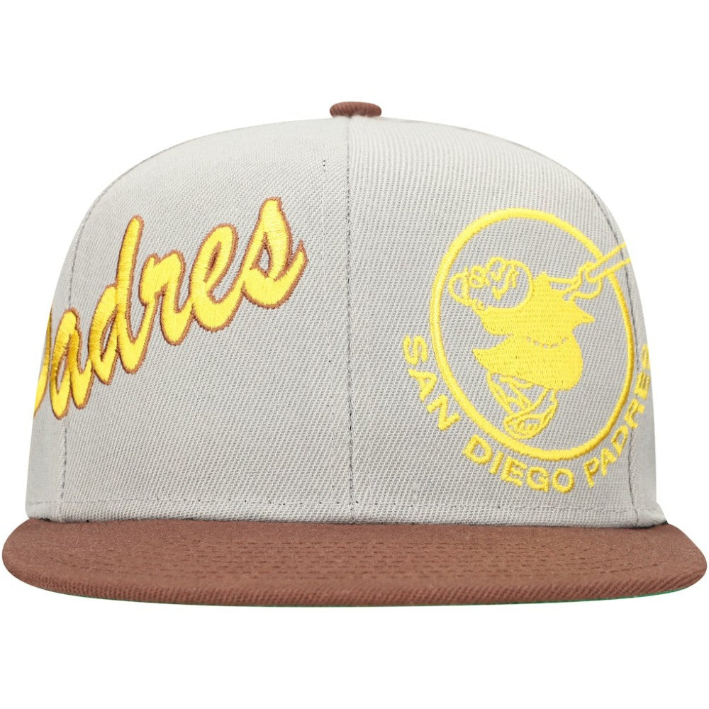 San Diego Padres Mitchell & Ness Knock Out Panel Snapback Hat - MLB Hats