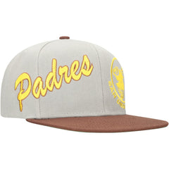 San Diego Padres Mitchell & Ness Knock Out Panel Snapback Hat - MLB Hats