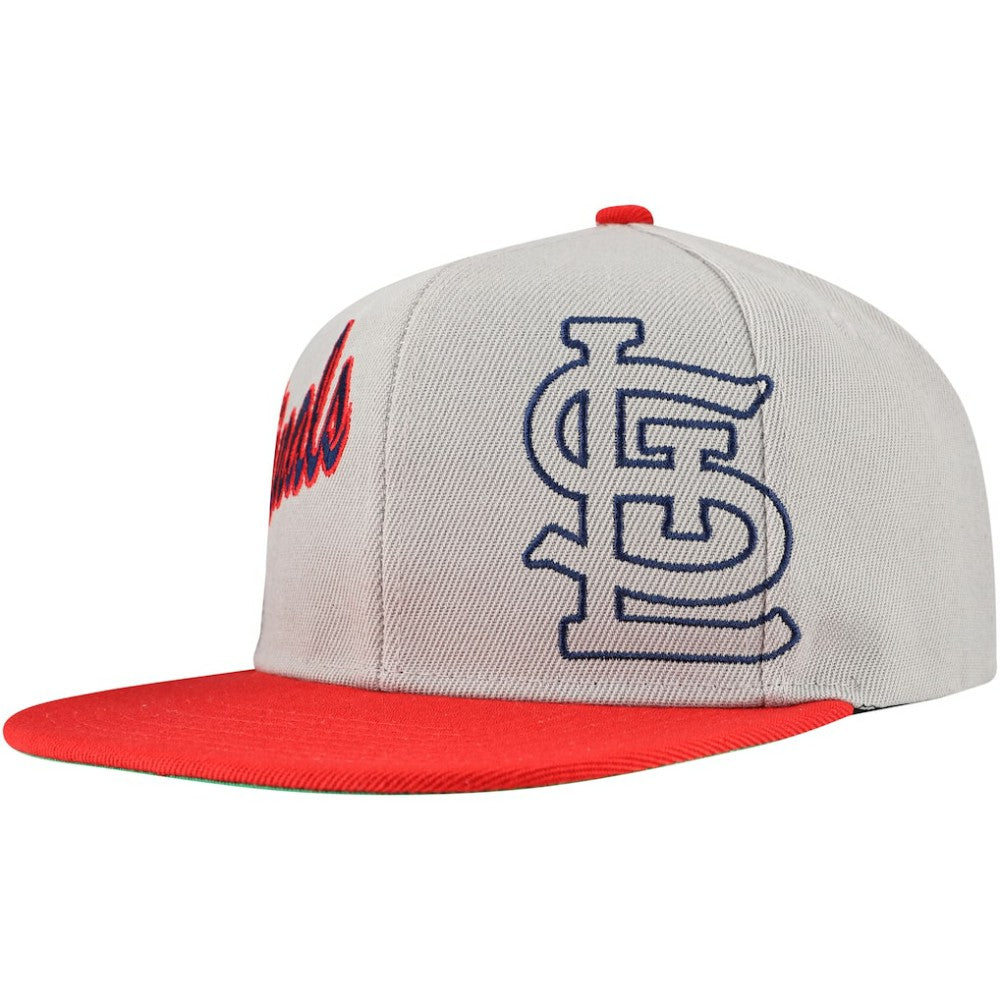 St. Louis Cardinals Mitchell & Ness Knock Out Panel Snapback Hat - MLB Hats