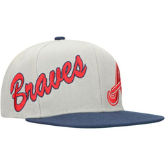 Atlanta Braves Mitchell & Ness Knock Out Panel Snapback Hat - MLB Hats